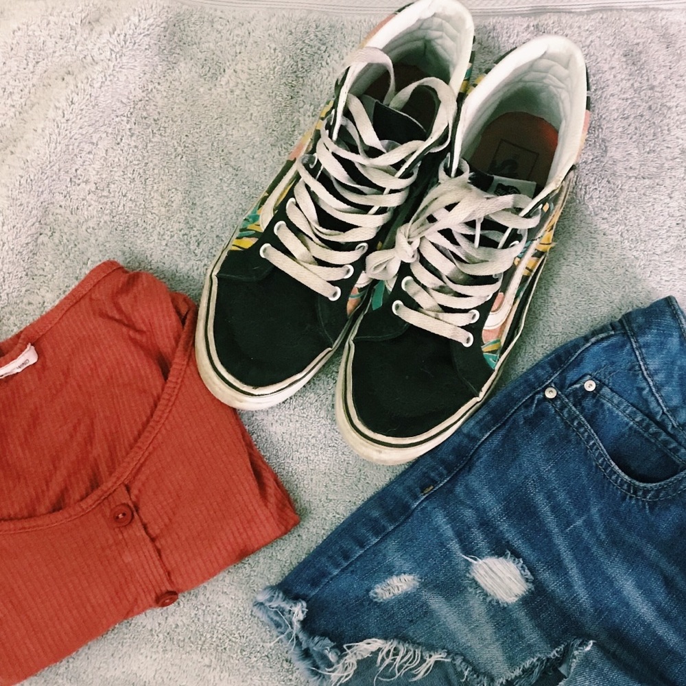 Floral vans